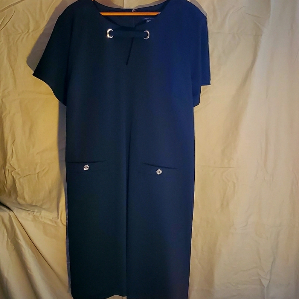 Tommy Hilfiger Black Scuba Dress
